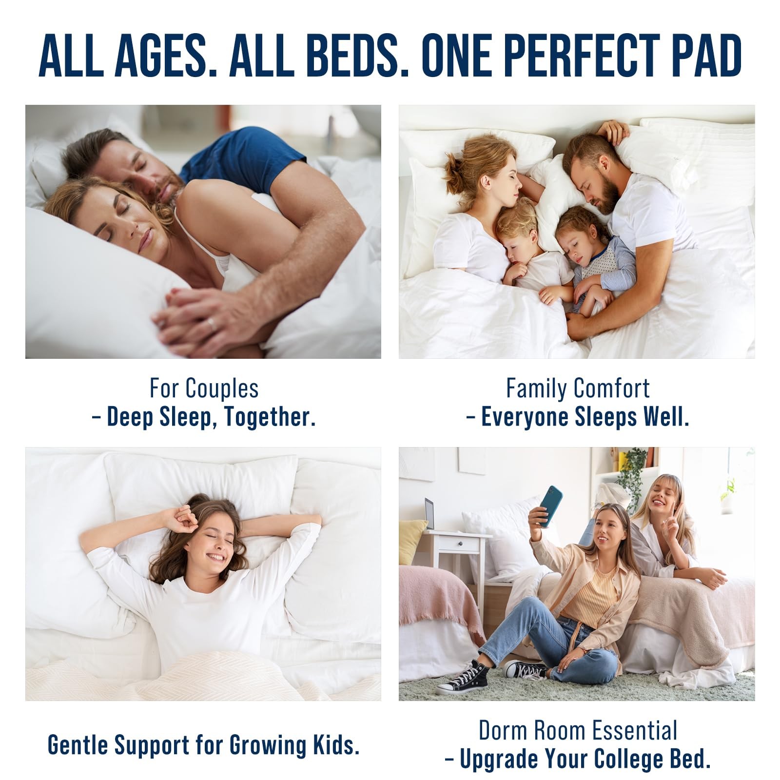 Queen Mattress Pad Quilted Pillow Top Cooling Deep Pocket Light Grey Bed Prot…