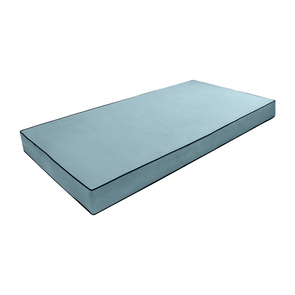 Contrast Pipe 6″ Twin 75x39x6 Velvet Indoor Daybed Mattress |COVER ONLY|-AD355