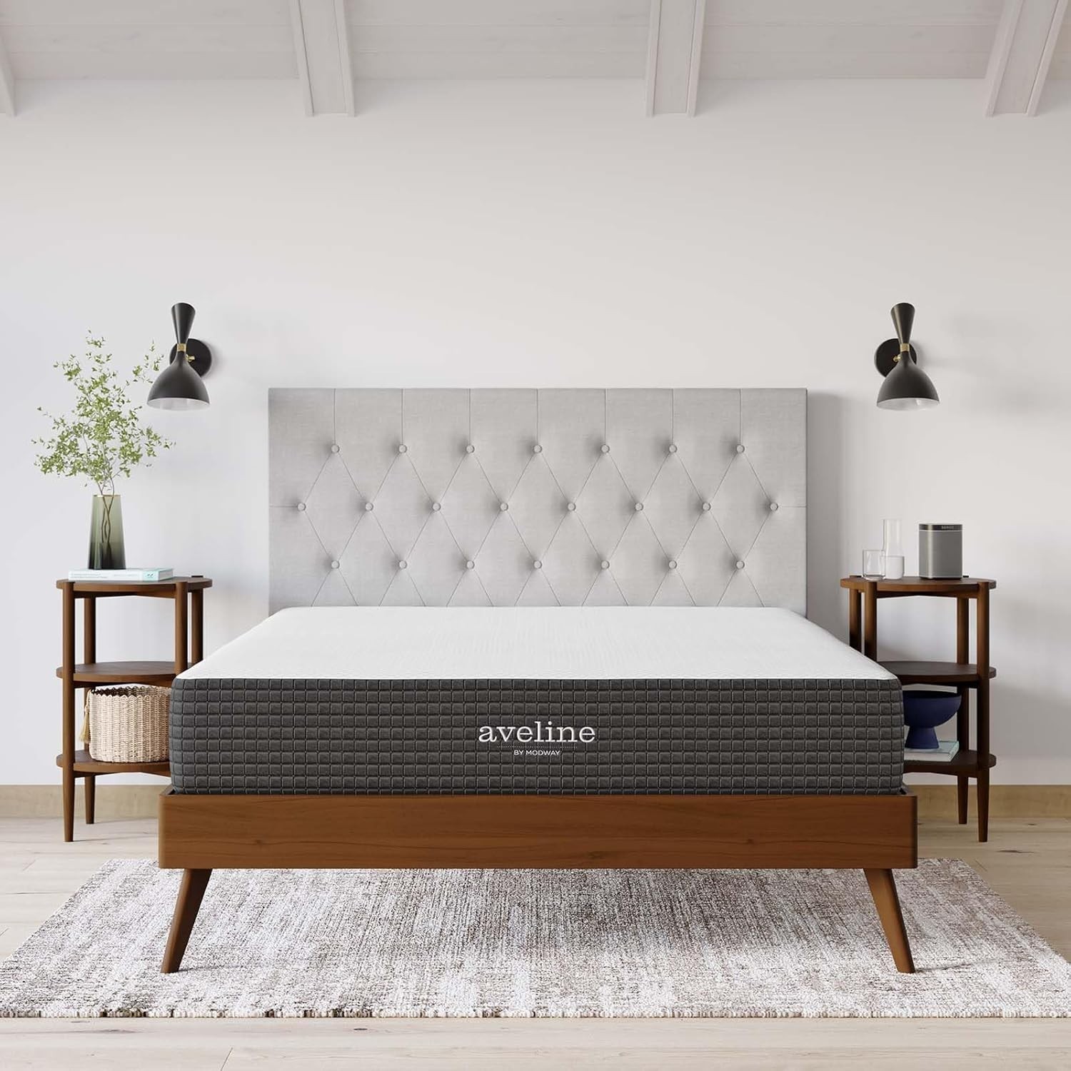 Aveline Gel Infused Memory Mattress with CertiPUR-US Certified Foam Queen White
