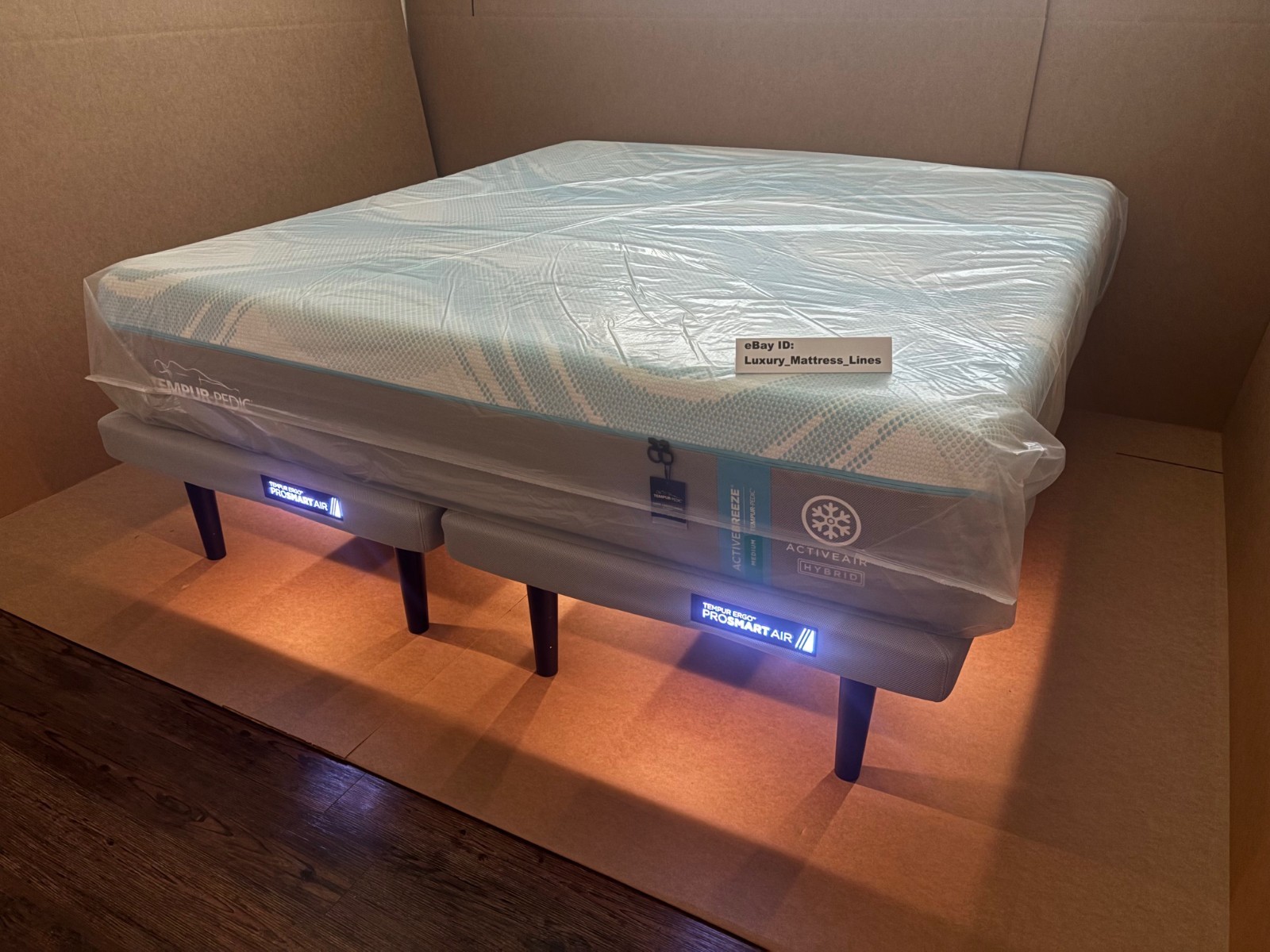 Tempurpedic ActiveBreeze King Mattress W/Pro Smart Air Adjustable Base NEW!