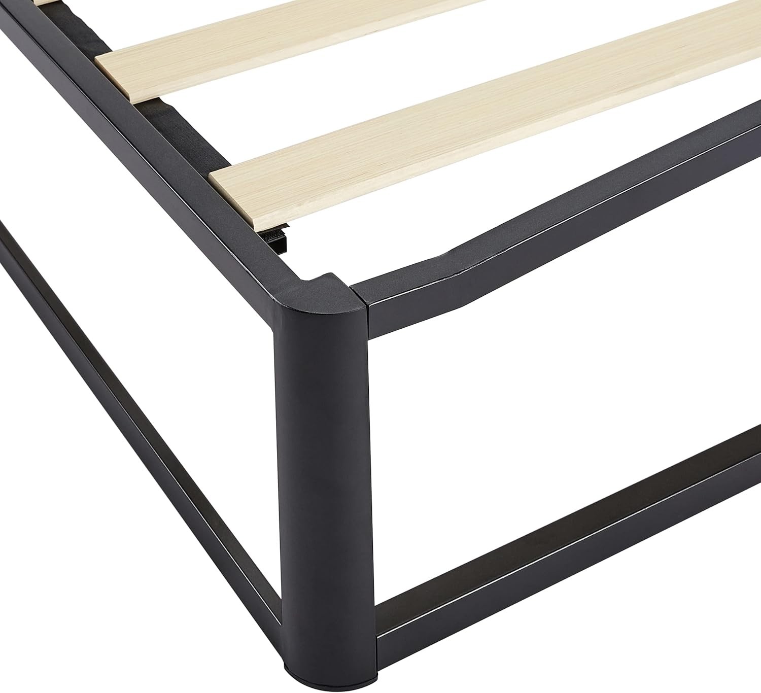 n Basics Durable Metal Platform Bed Fre with Wood Slat Support, 10