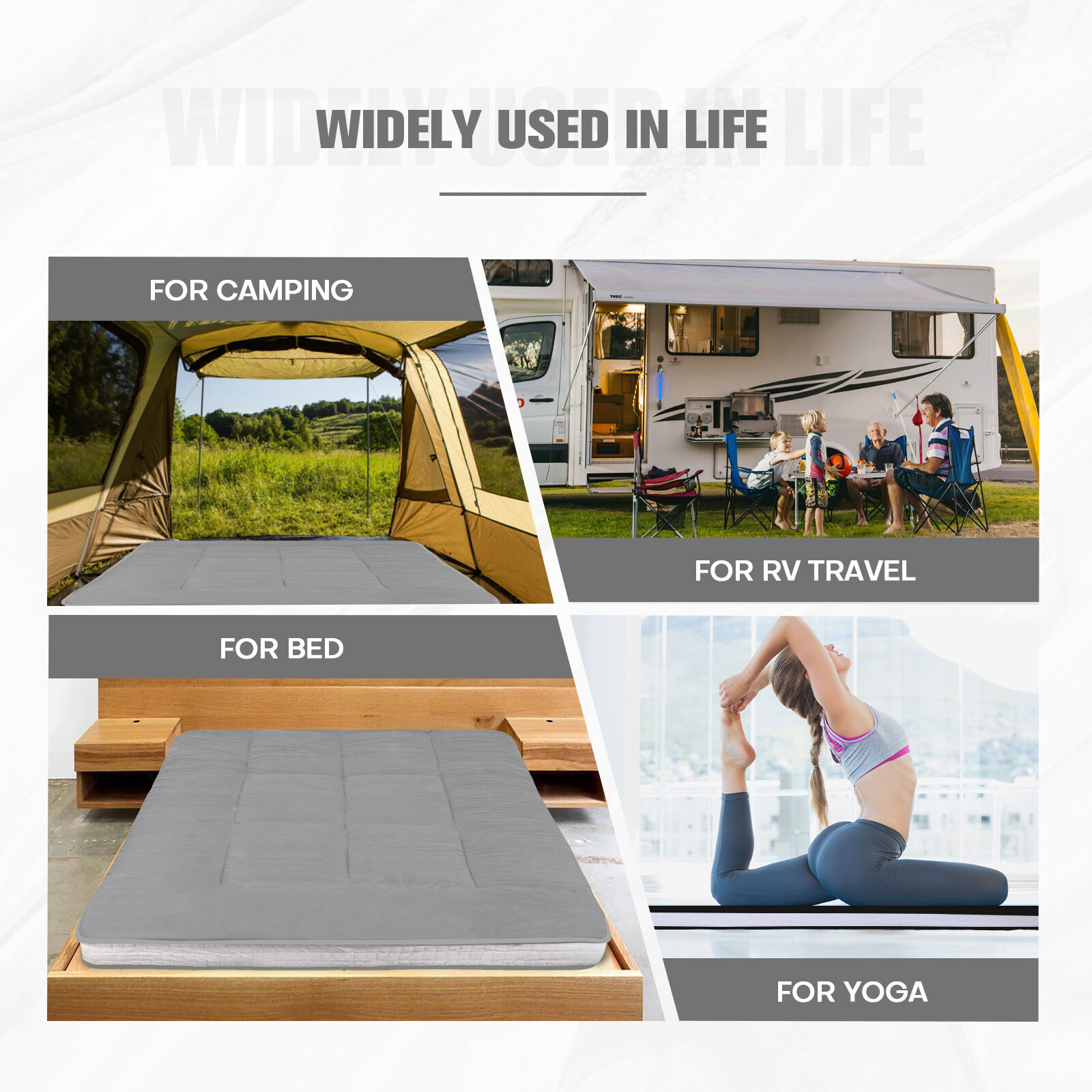 Japanese Floor Mattress Futon Mattress Foldable Roll UpTatami Mat Sleeping Pad