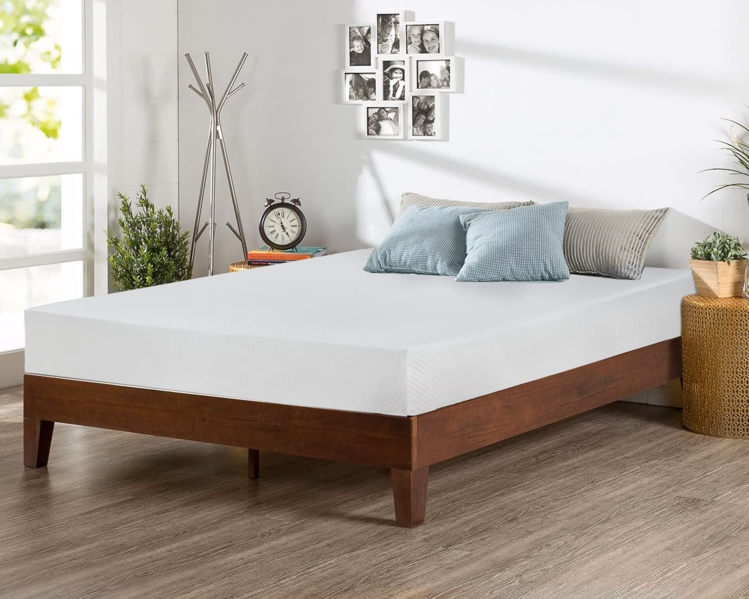 FDW | 6 Inch Queen Mattress | Medium Firm | Gel Memory Foam Mattress | White …