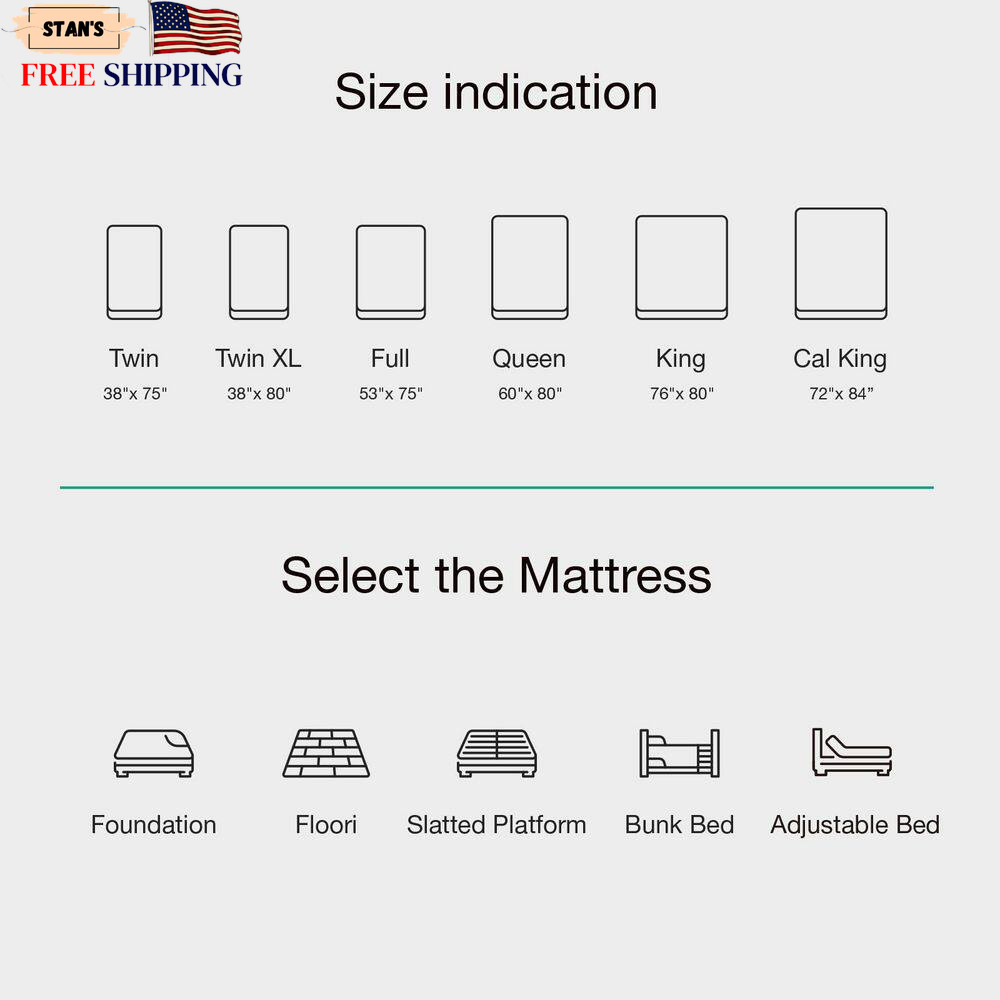 Classic King Medium Gel Memory Foam 12 In. in a Box with Cooling Night Sleep NEW