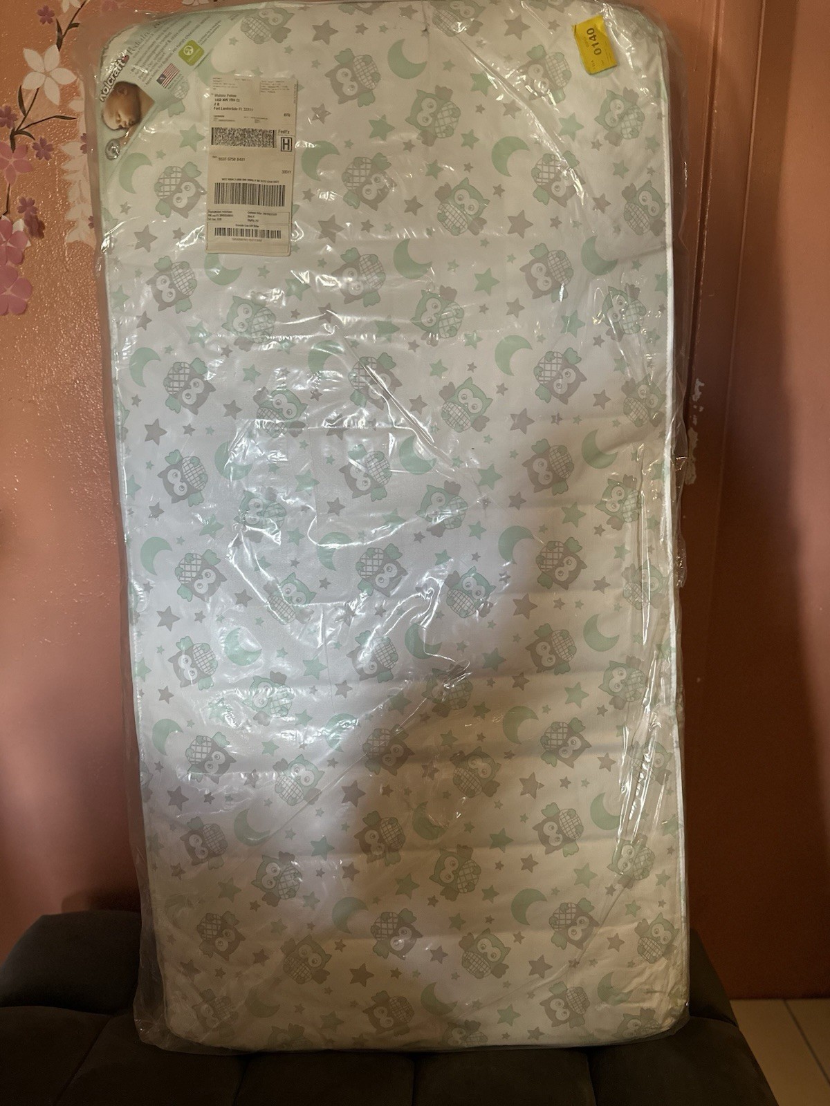 Pediatric 800 Extra Firm Crib and Toddler Mattress, 80 Coil, Waterproof, Gray