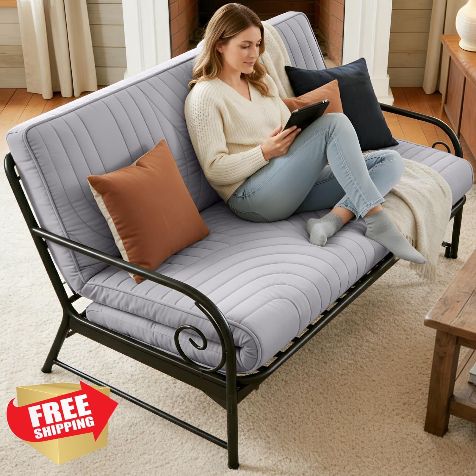 ZonLi Twin Japanese Futon Mattress Thicken Roll Up Bed