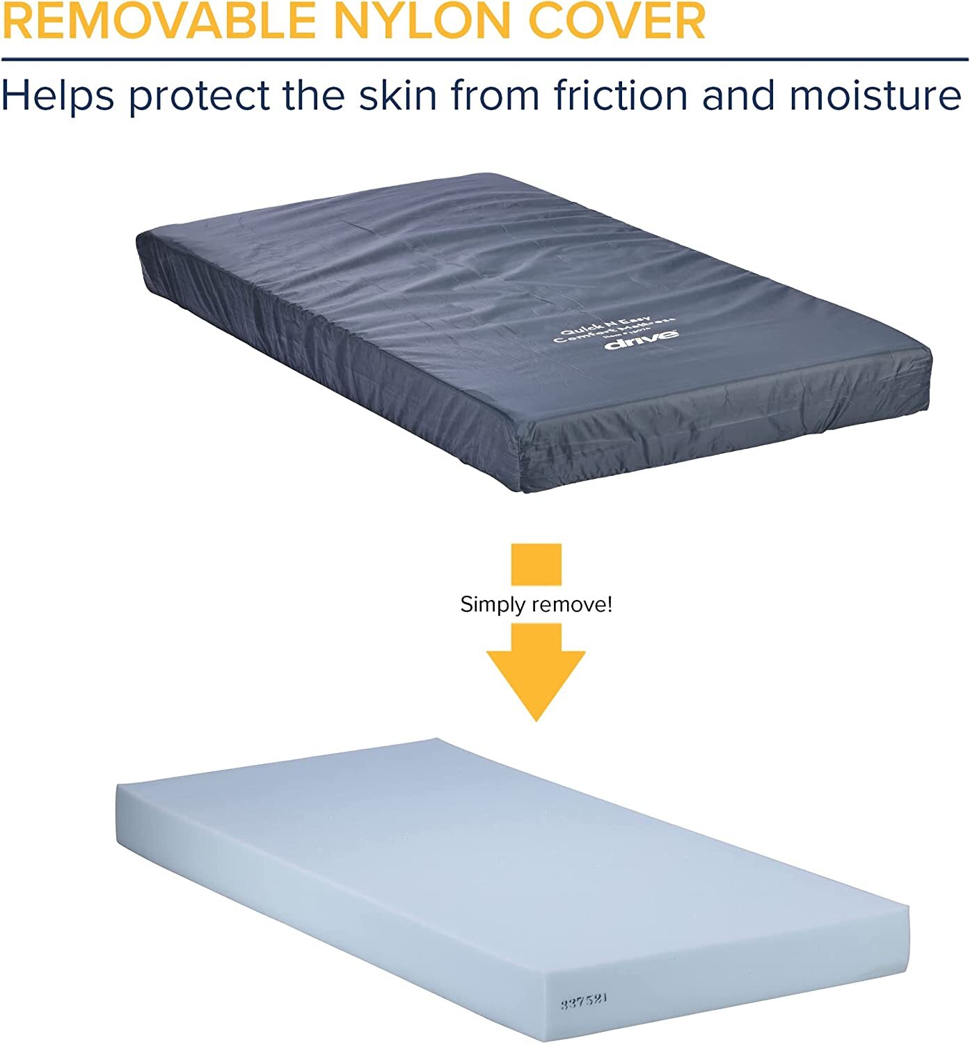 Hospital Bed Mattress Home Care Disabled Medical Foam Twin XL Water Resistant
