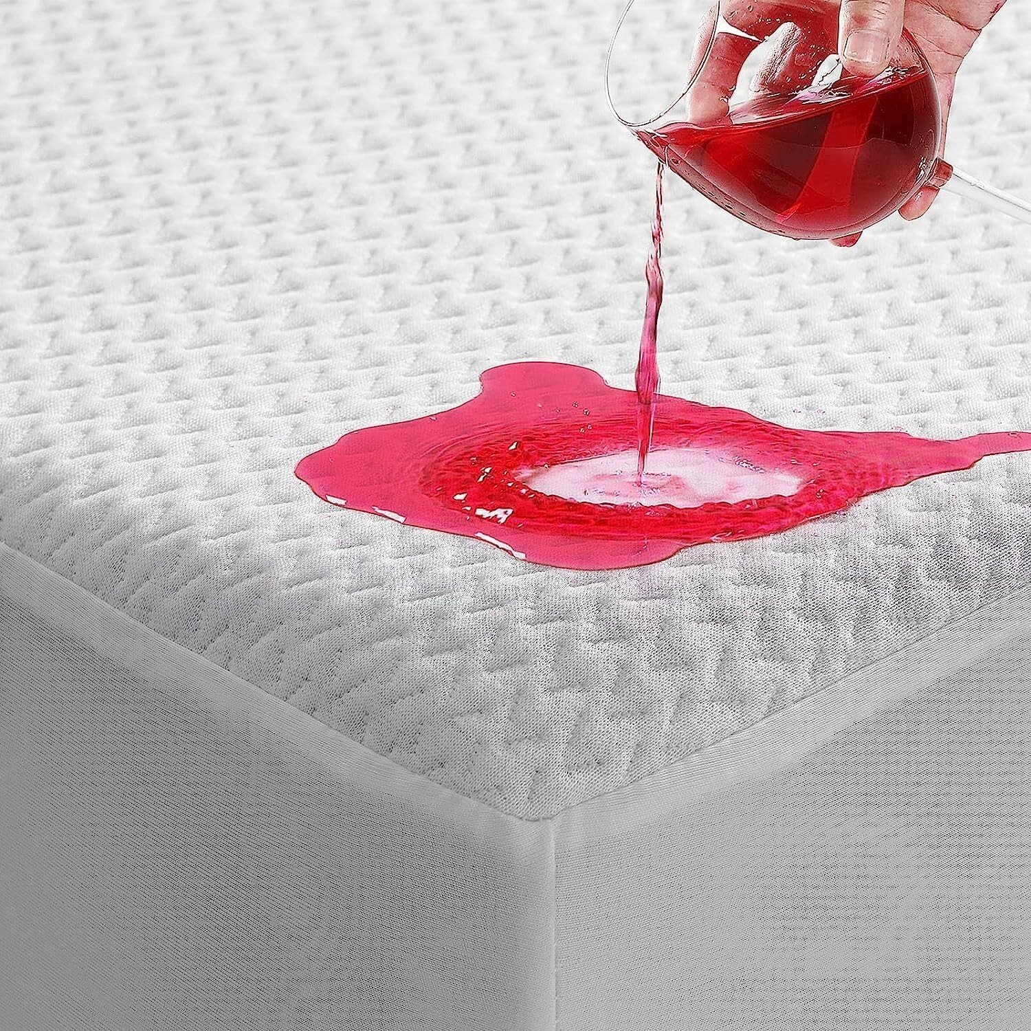 Colchon Espuma de Memoria Capa de Gel en Caja Queen Acolchado Mattress protector