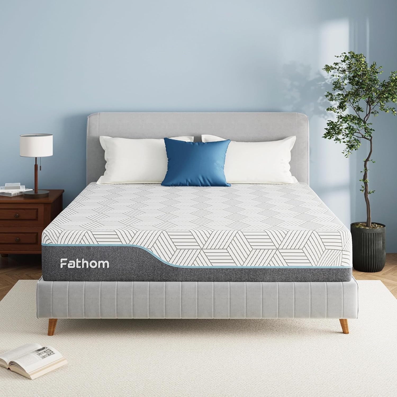 Medium Queen Mattress 12 Inch Memory Foam Mattress Queen Size Bed in a Box for B