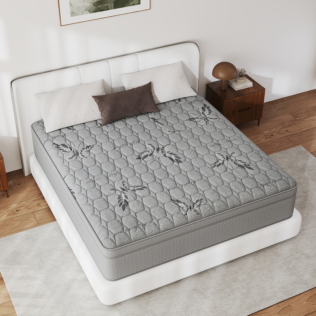 12/14 Inch Gel Memory Foam Hybrid Spring Mattress In A Box Twin Full Queen King