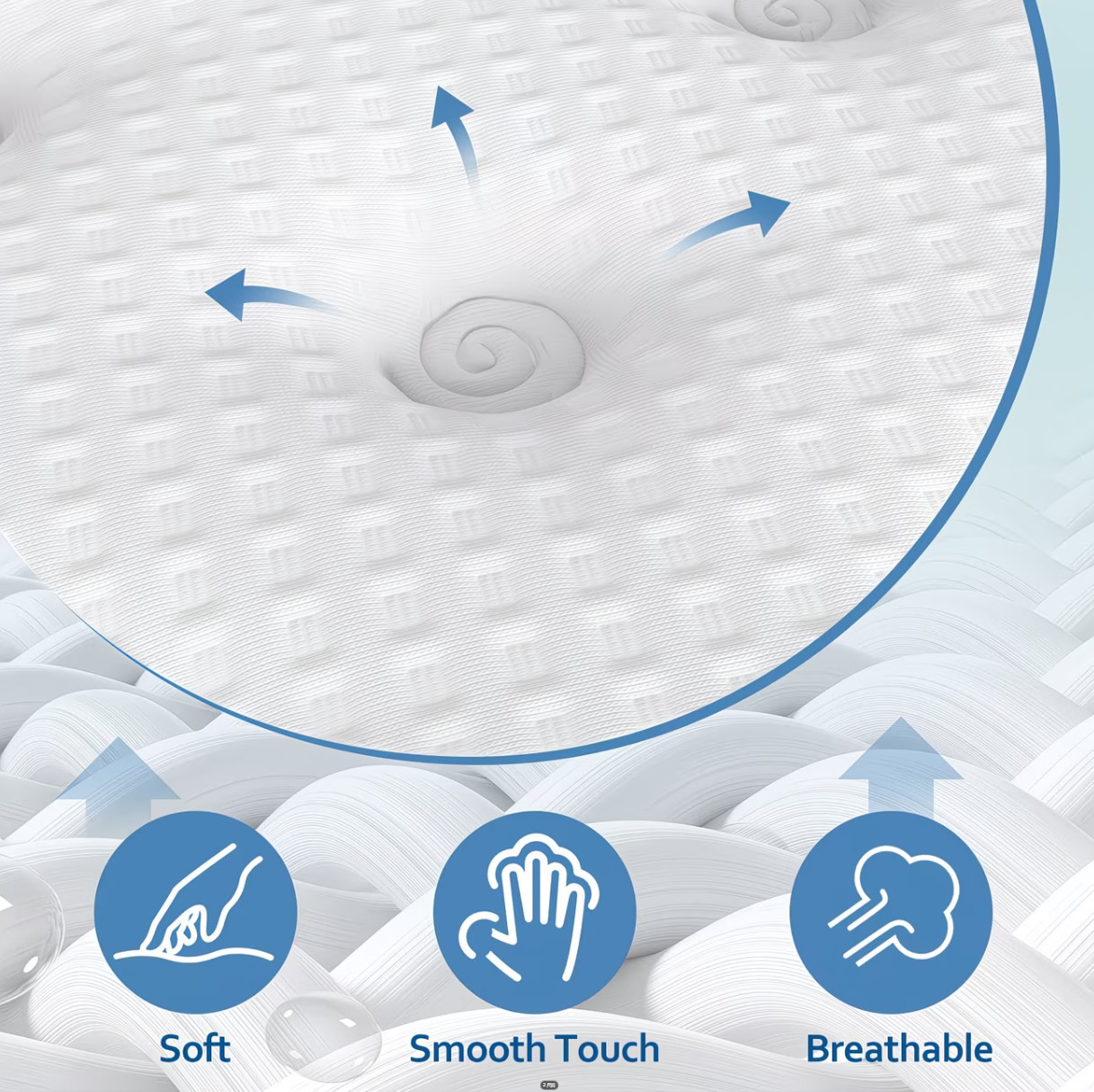 Medium Firm Hybrid Mattress | Breathable Knitted Cover Bed Mattress