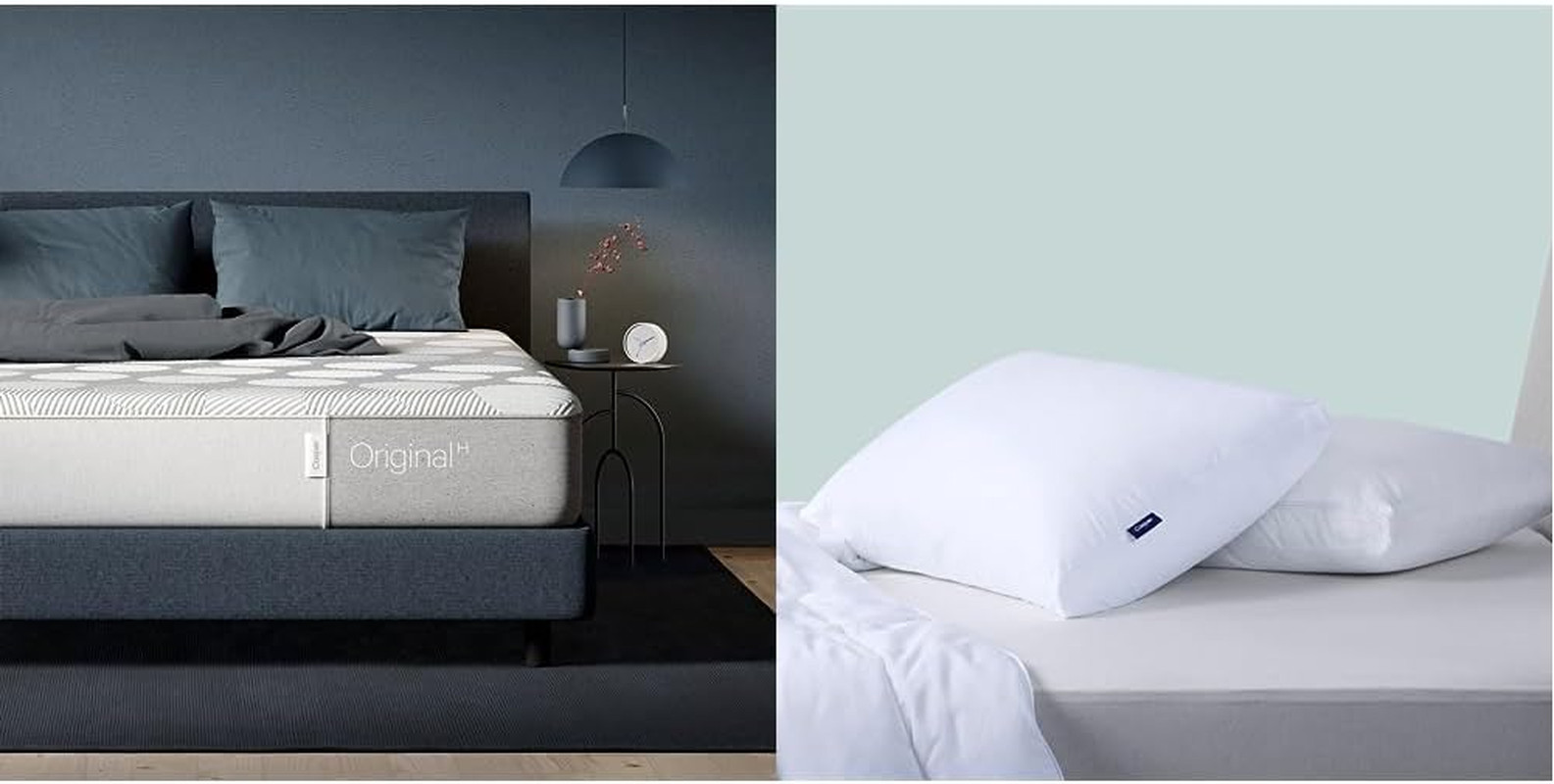 Sleep Original Hybrid Queen Mattress & Pillow Set – White, 2 Pack