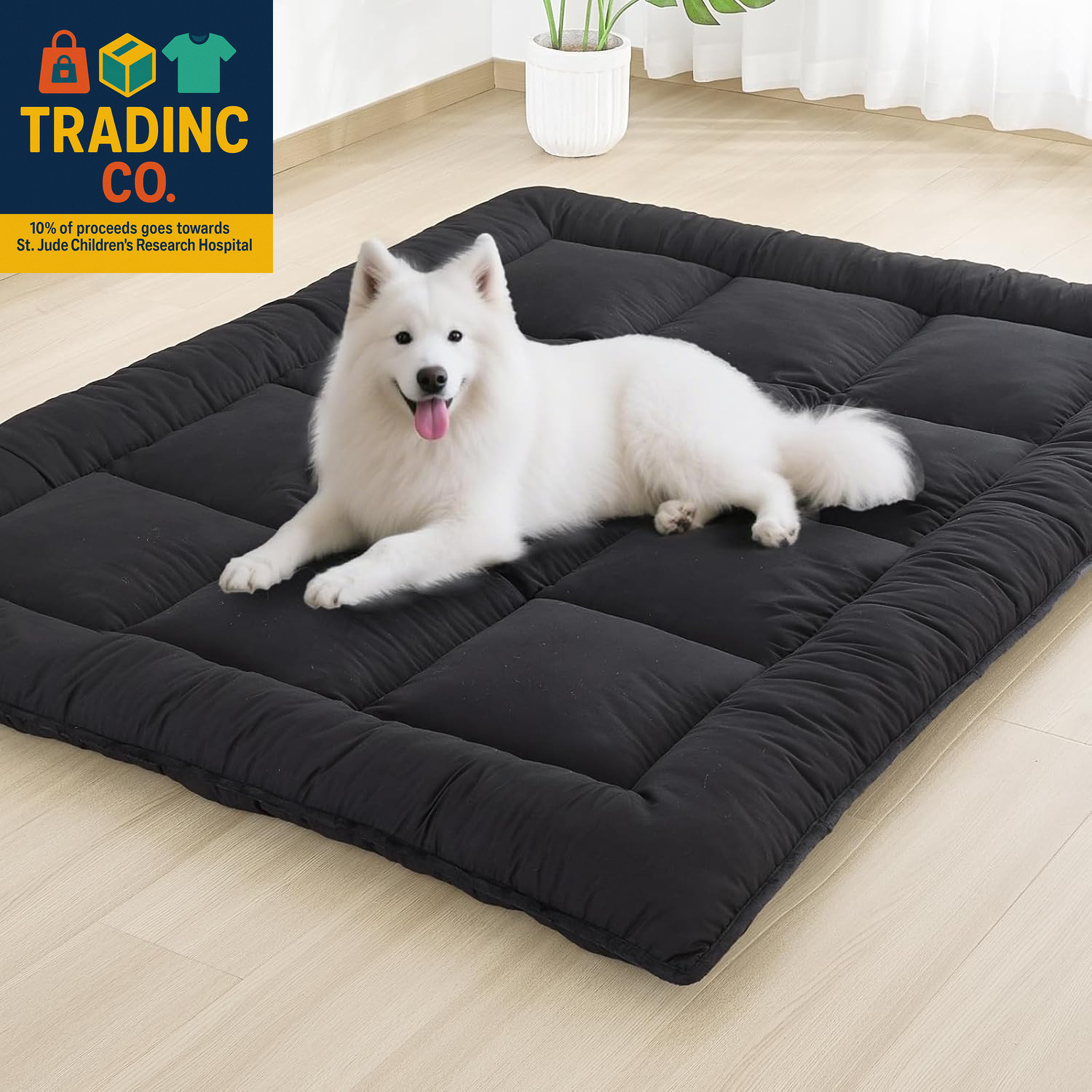 Portable Japanese Futon Mattress – 3″ Foldable Tatami Floor Mat
