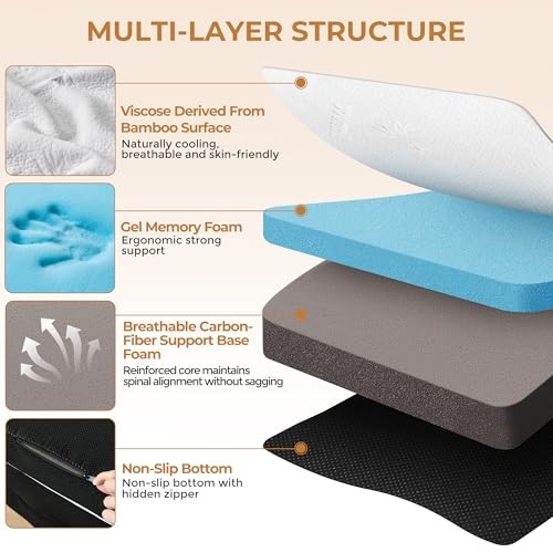 4 Inch Trifold Mattress Size Foldable Memory Foam Mattress with Twin White 4 IN