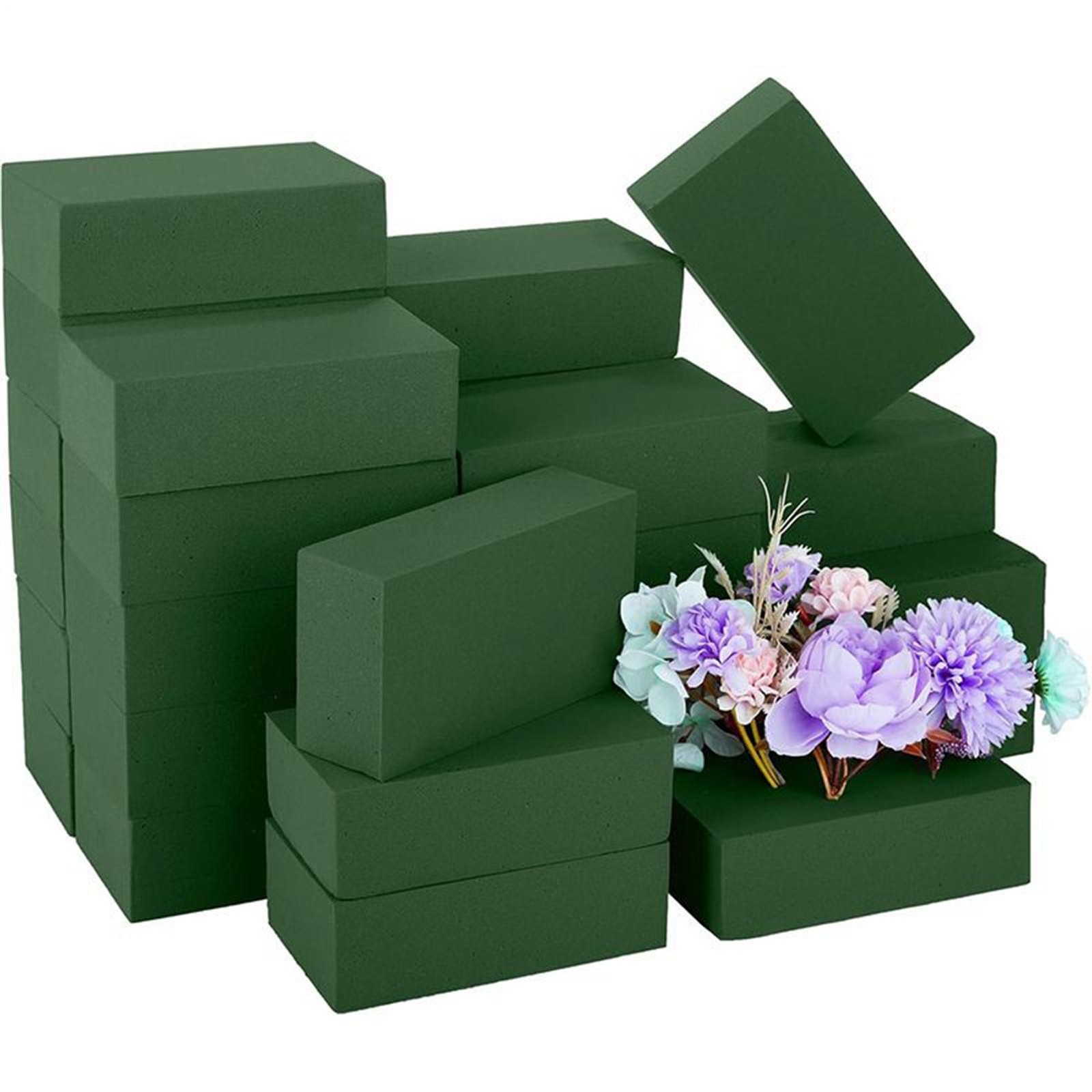 Green Floral Foam Cuttable Wet Dry Flower Arrangements Plant Foam Home Decor