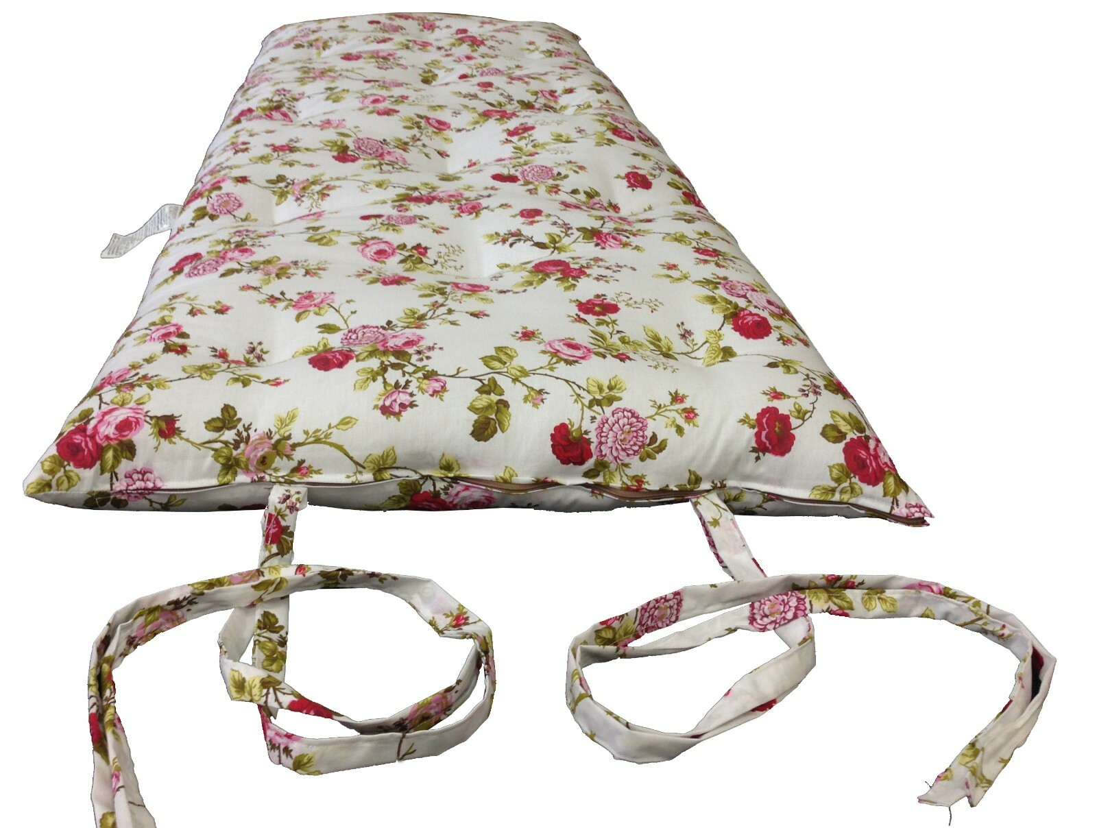 Full Japanese Floor Rolling Futon Mattresses, Cotton Pads 3 x 54 x 80 Rose White