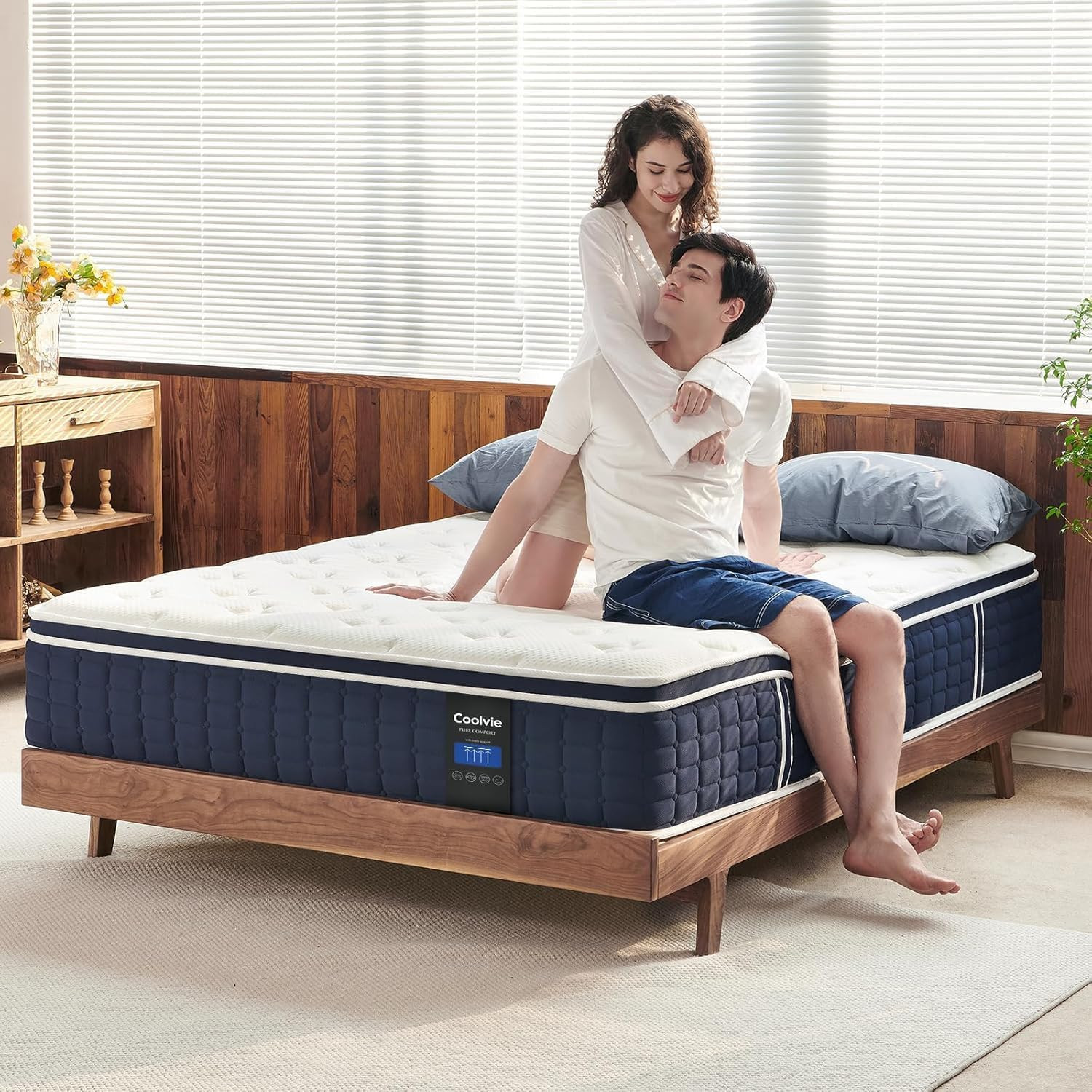 Full Size Mattress, 12Inch Hybrid Mattress, Medium Feel Memory Foam&Individual P