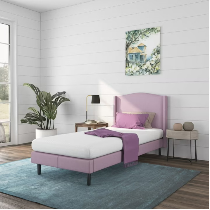 NapQueen Rainbow 5″ Twin, Memory Foam Mattress, White