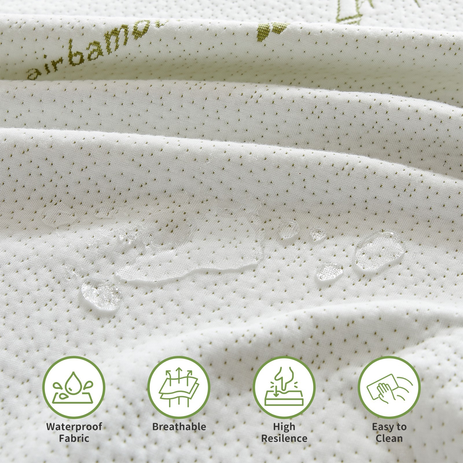 6 Inch Gel Memory Foam Mattress with Breathable Waterproof Fabric Cover in a Box