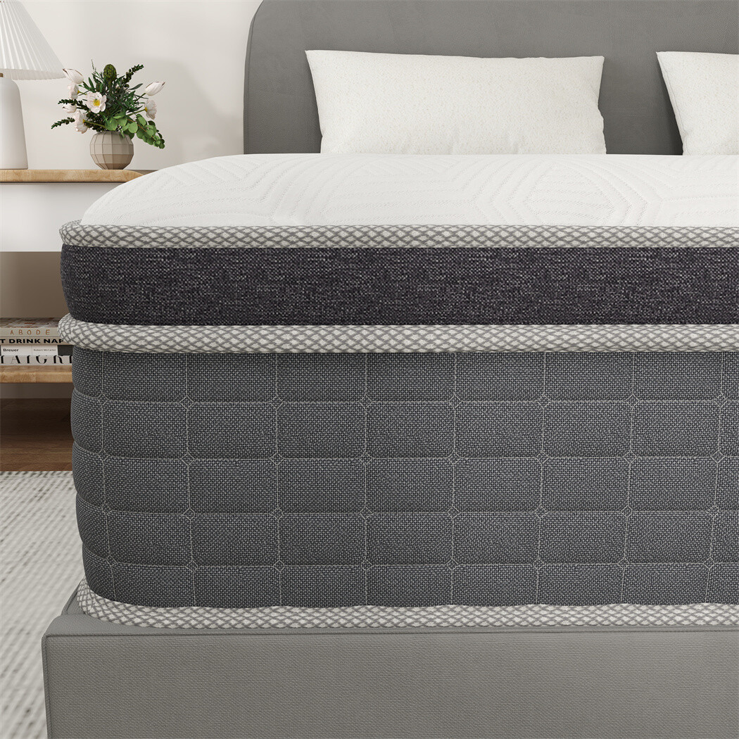 14″12″10″ Memory Foam Spring Hybrid Mattress In A Box Twin Full Queen King Size