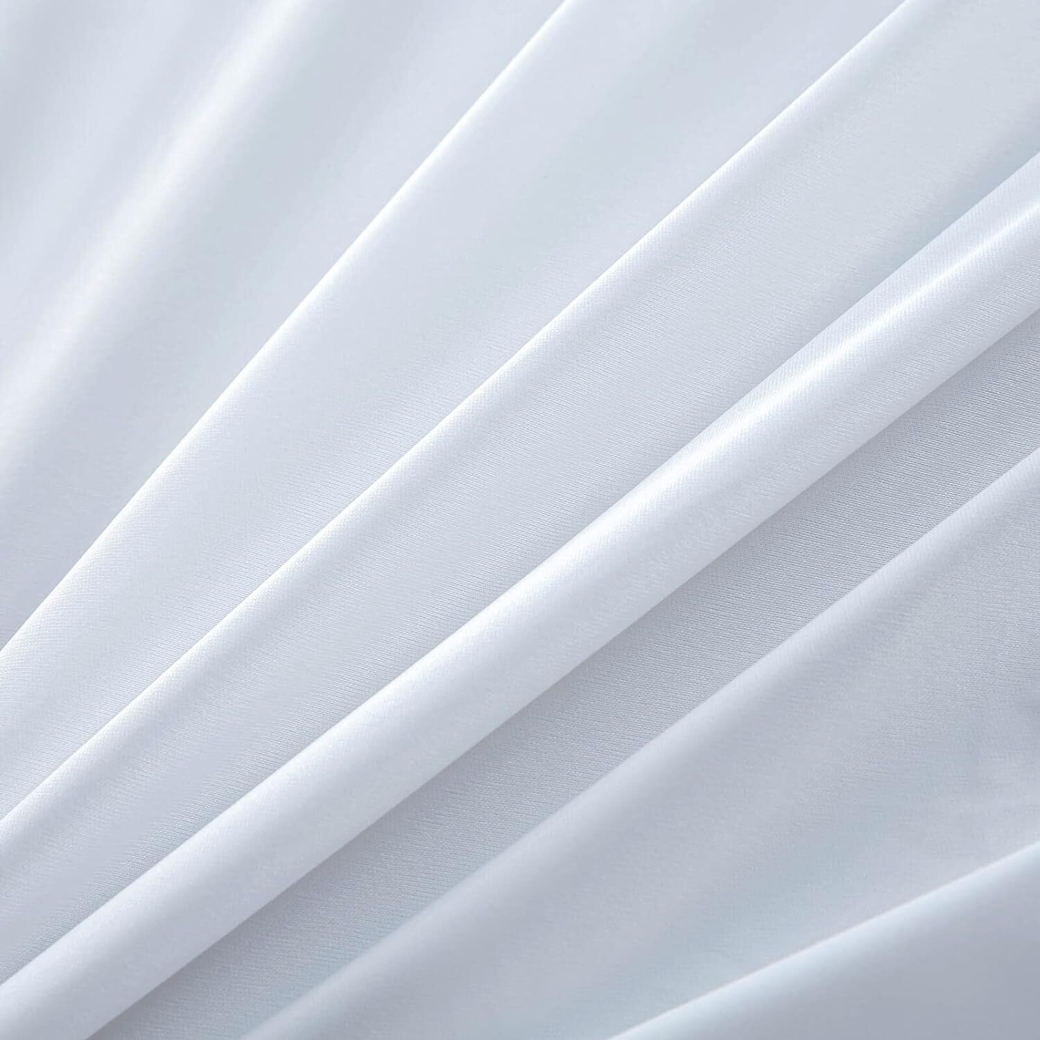 Waterproof Split King Mattress Protector for 2x(39×80), White