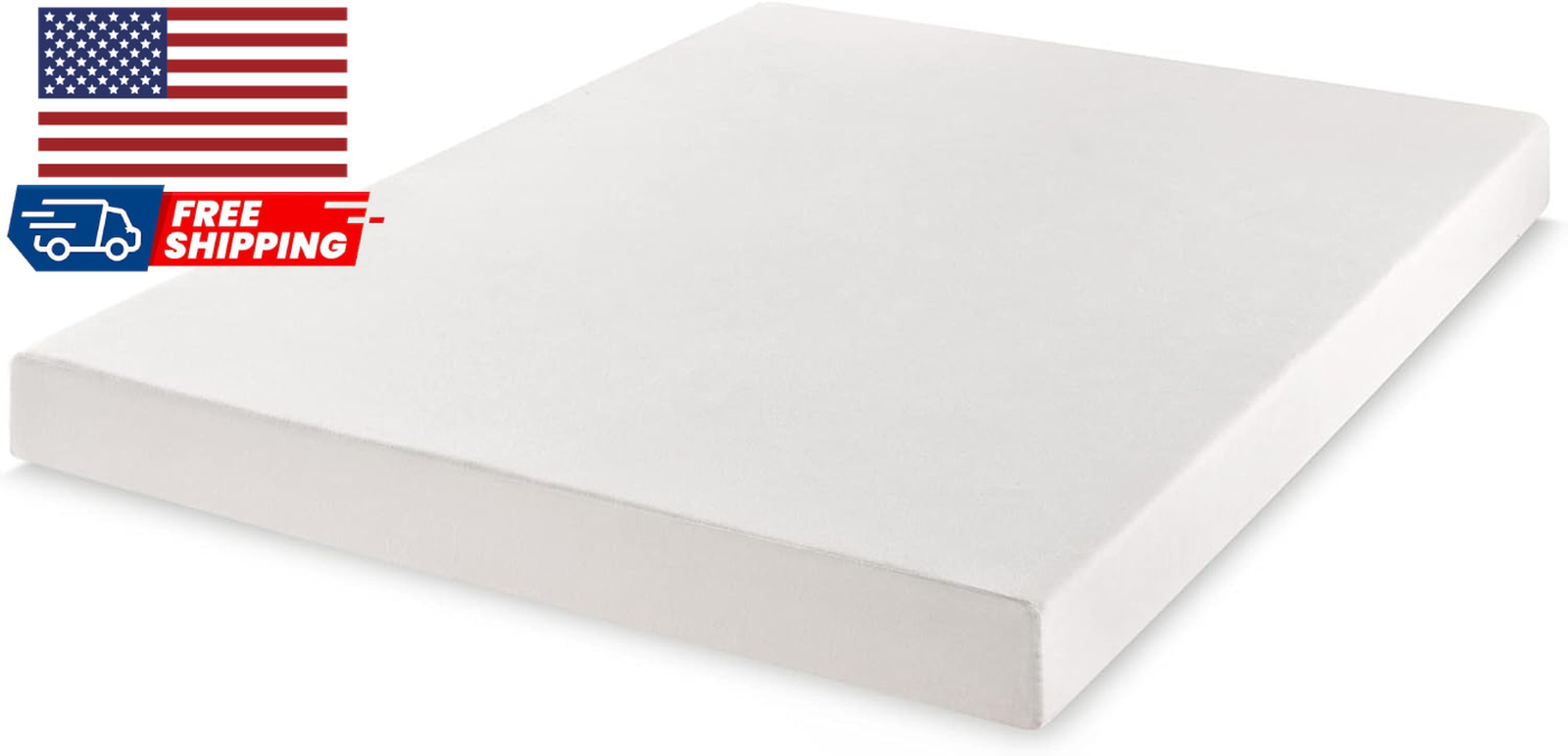6 Inch Queen Short Mattress for RV Camper, Green Tea Memory Foam
