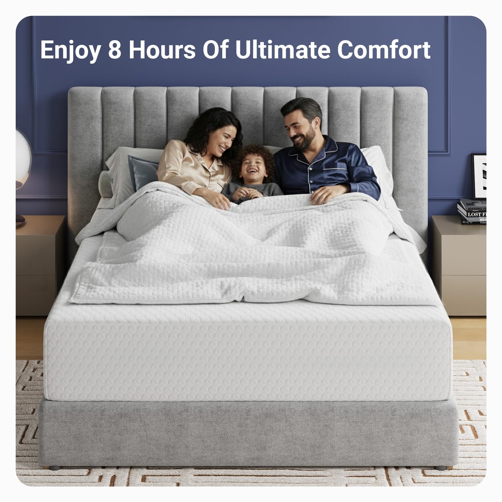 Queen Mattress, 12 Inch Queen Memory Foam Mattress in a Box for Refresh Sleep…