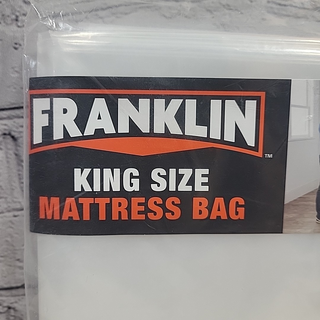 Franklin Mattress Bag King Size Protects Move Storage Clear 100in x 78in x 14in