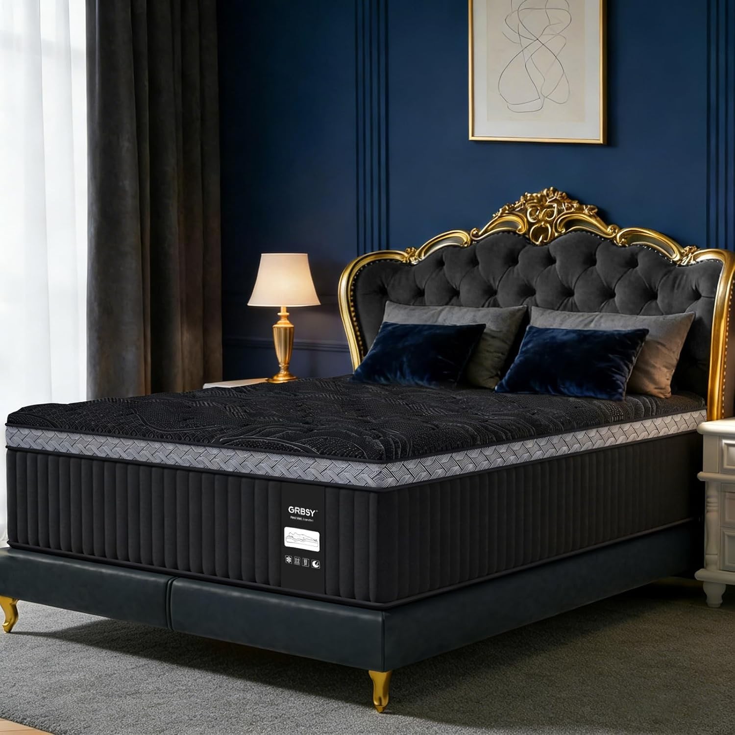 King Size Mattress (High-End Upgraded) Hotel-Level Luxury 16 Inch Hybrid King Ma