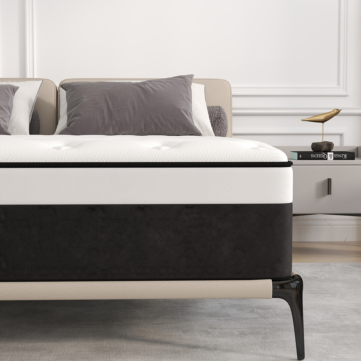 10″ 12″ 14″ Hybrid Mattres Memory Foam Spring Twin Full Queen King Bed in a Box