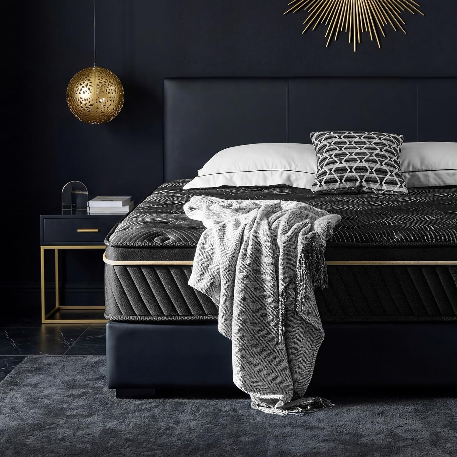 Queen Size Mattress, 12 Inch Hybrid Gel Memory Foam Mattress, Pocket Coil or Pre