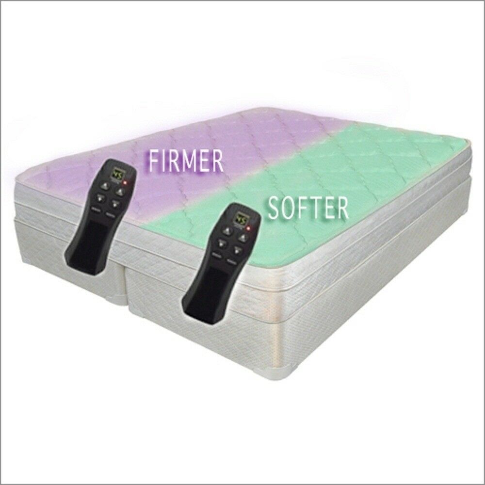 Split Flex Top Adjustable Air Bed mattress + Flippable Internal Topper!