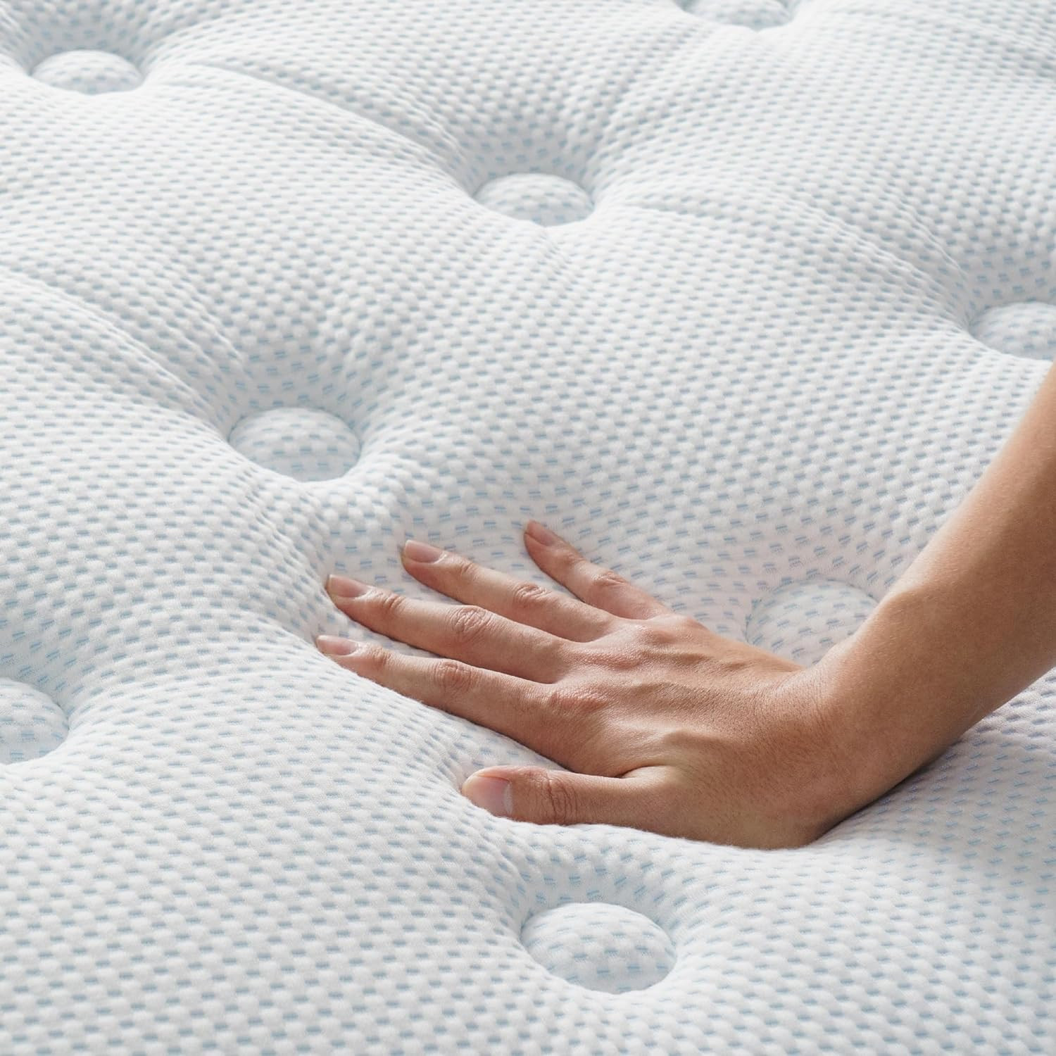 12 Inch Cooling Comfort Support Hybrid Mattress [New Version], Queen, Fiberglass