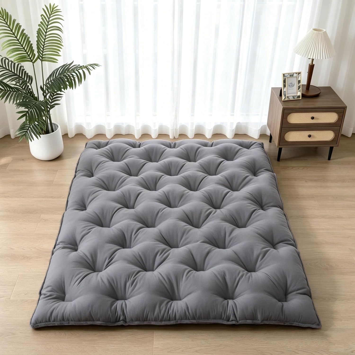 Japanese Futon Mattress Floor Mattress 3″ Tatami Mat,Shredded Memory
