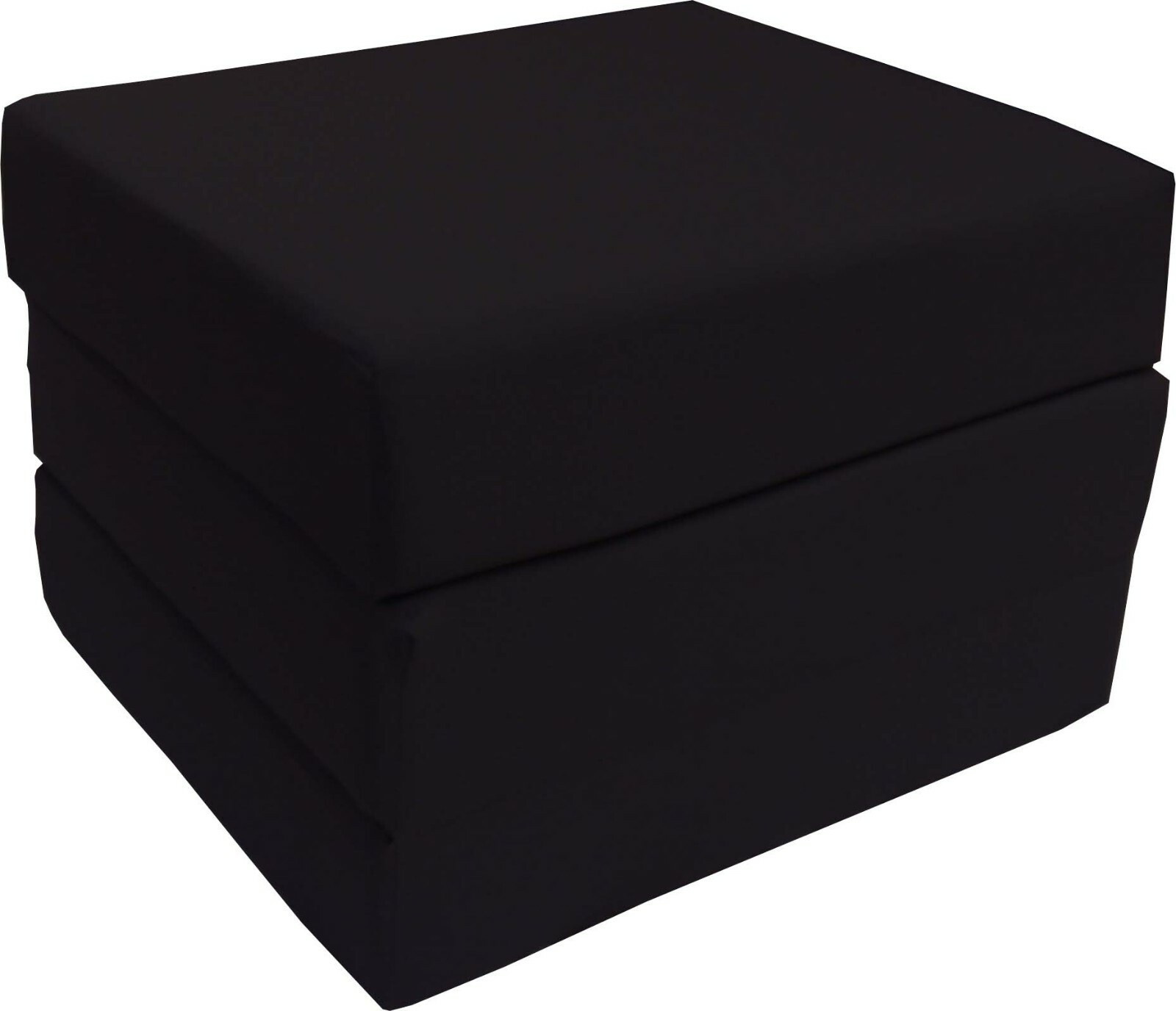 Trifold Foam Beds, Foldable Mats, Cushions, Seats 1.8 Density 6x27x75 Black