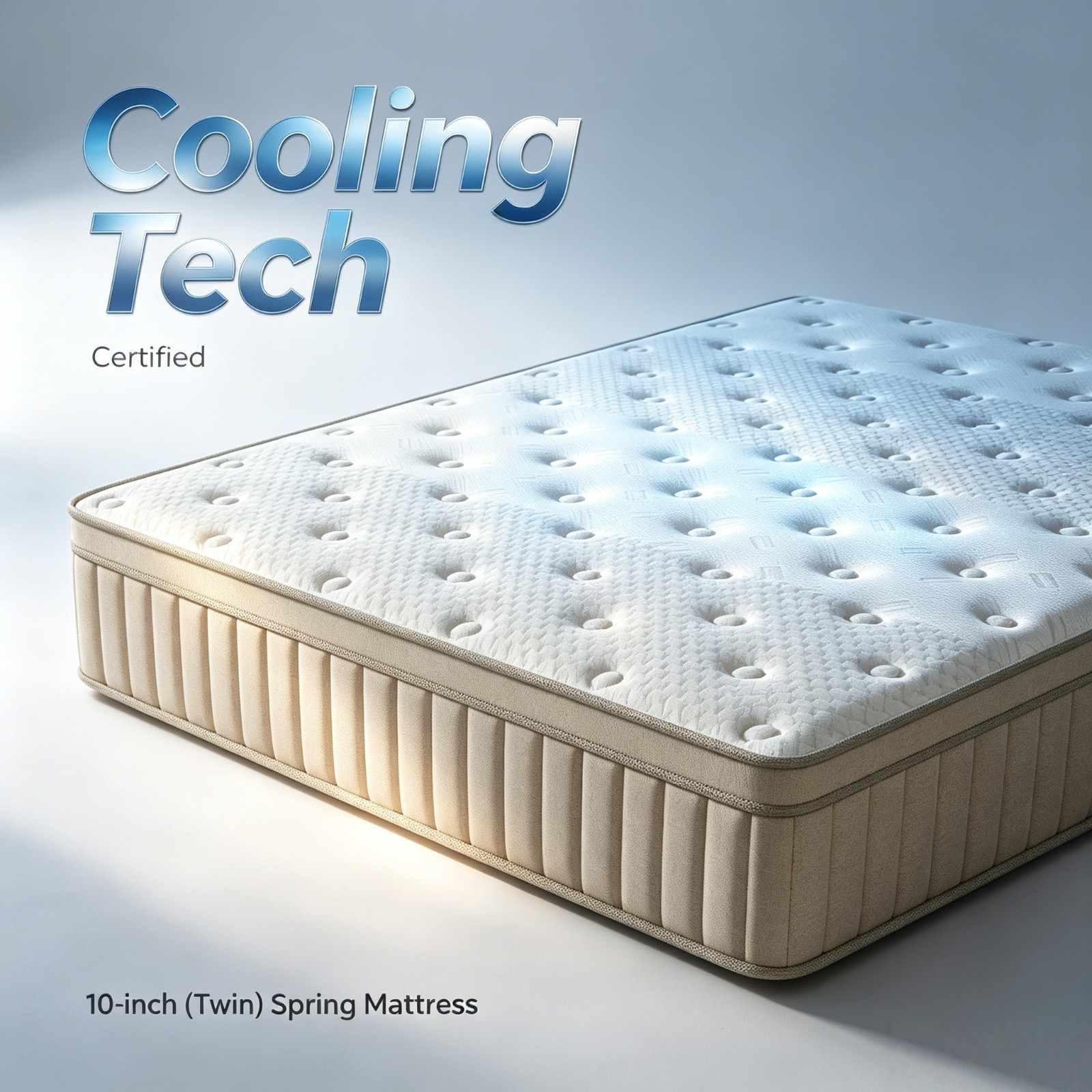 10inch Premium Gel Memory Foam Mattress Hybrid Spring Twin Size Bed In A Box