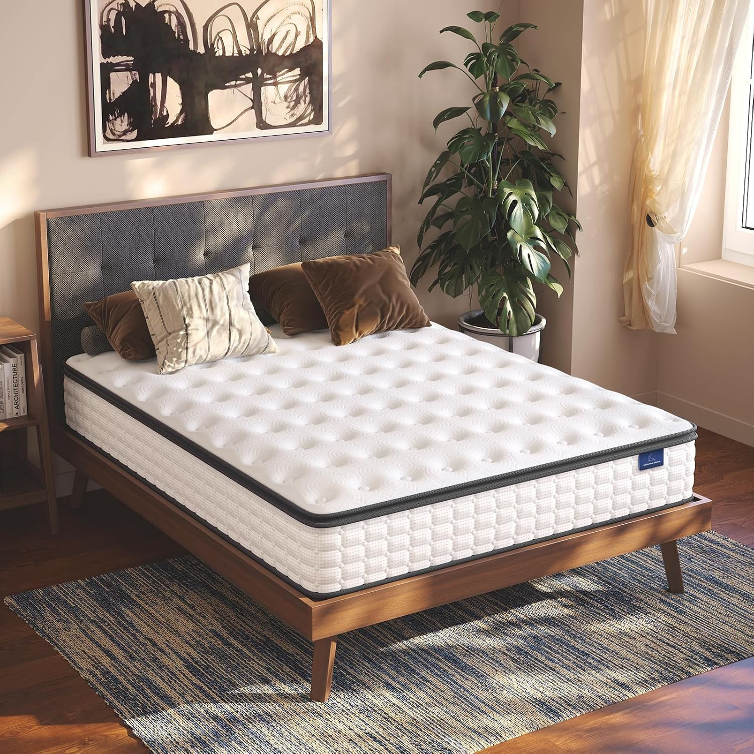 Full Size Mattress, 10 Inch Hybrid Full Mattress in a Box, Pillow Top Double Bed