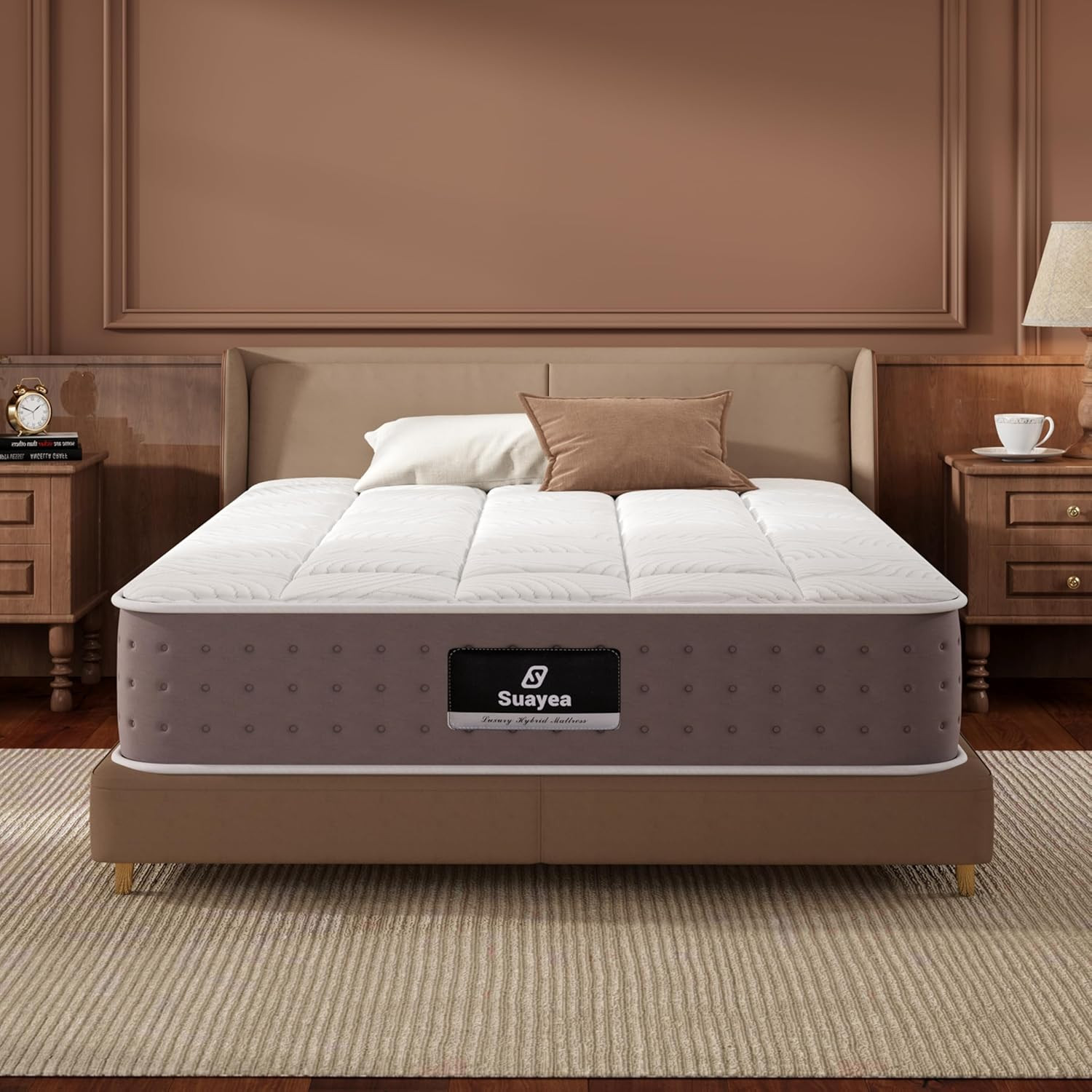 Full Size Mattress, 8 Inch Hybrid Full Mattress in a Box, Cooling Gel Memory Foa