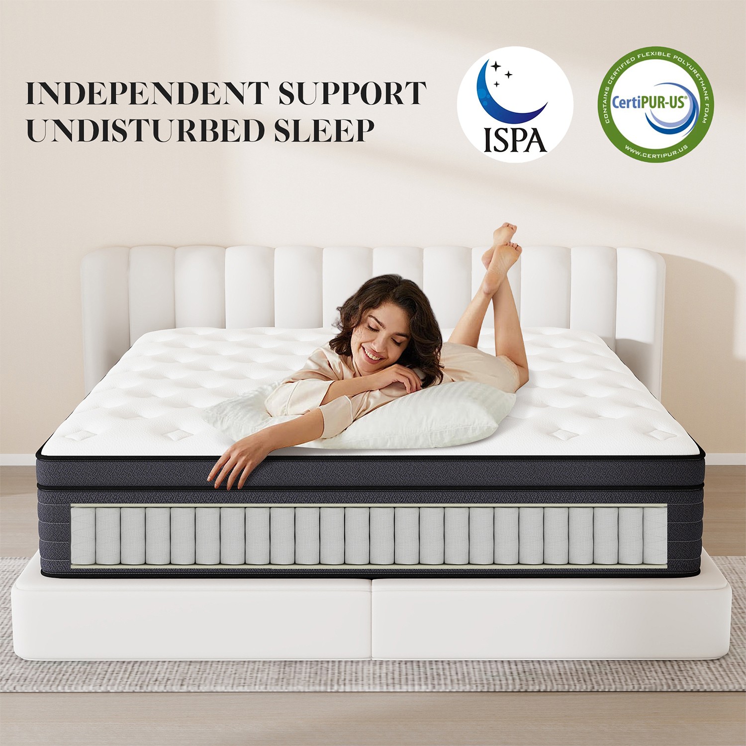 8″10″12″14″ Twin Full Queen King Mattress in a Box Hybrid Spring Gel Memory Foam