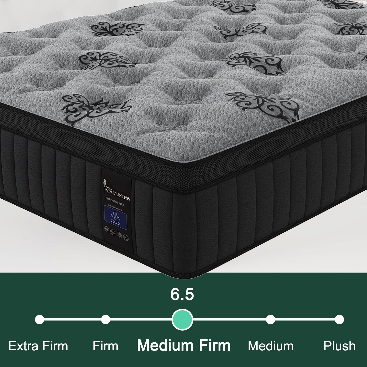 14″ Twin Full Queen King Size Mattress in a Box Hybrid Spring Gel Memory Foam