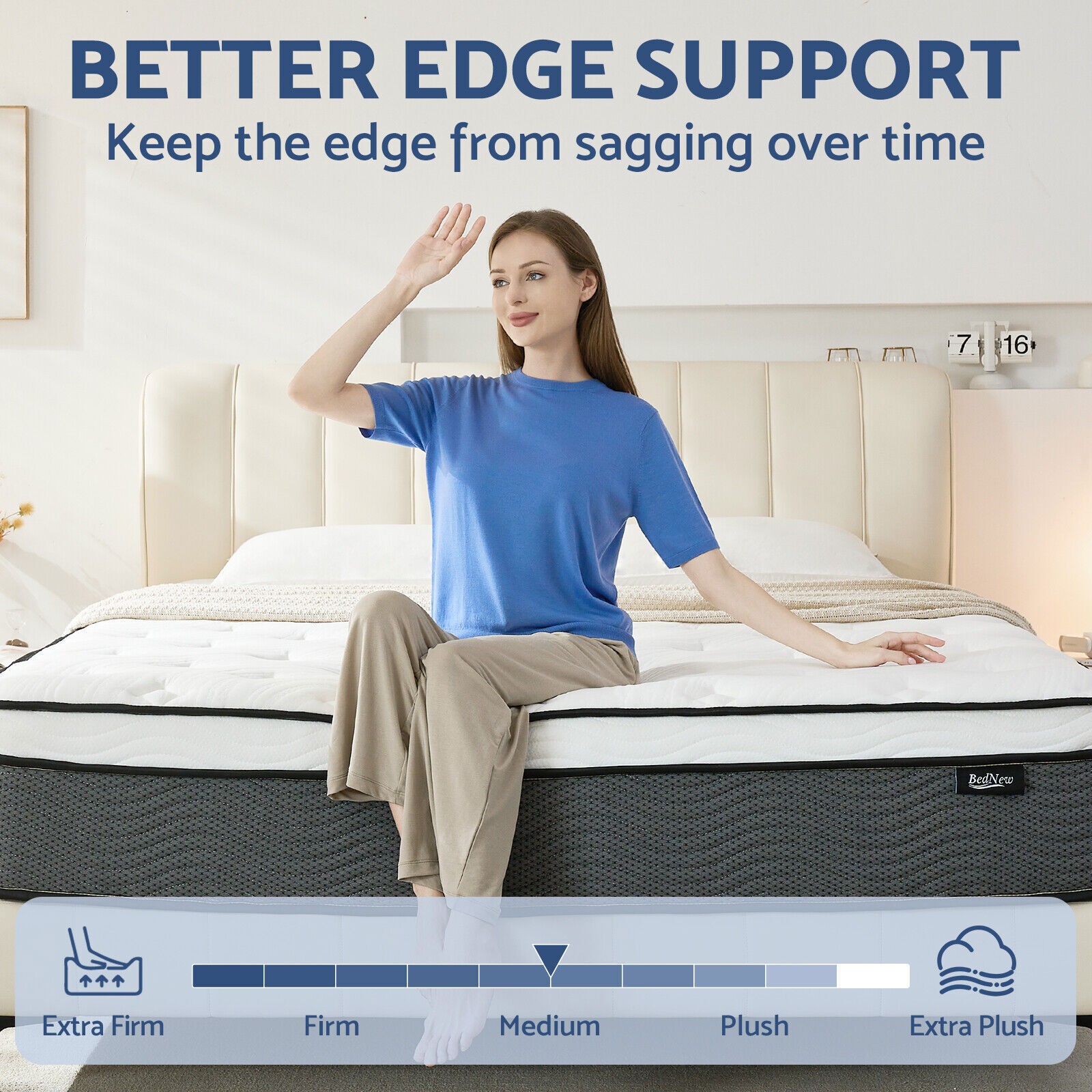 12/14 Inch Gel Memory Foam Queen Mattress Twin Full King Hybrid Spring In A Box