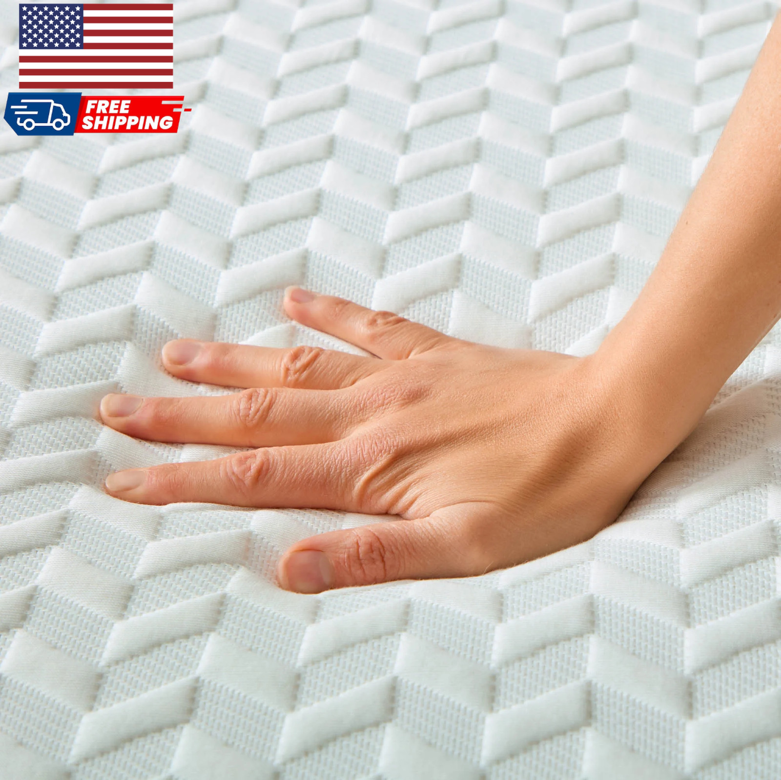 Lucid Refresh 10″ Dual-Layer Gel Memory Foam Mattress Firm Cooling Bed in a Box