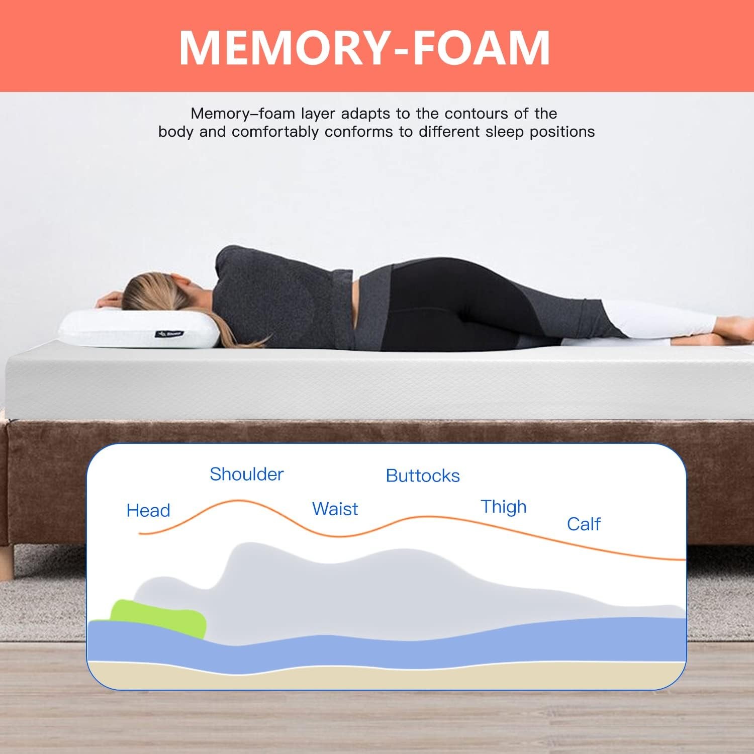 Colchones King Size De 6 Pulgadas Memory Foam Cama Colchon En Oferta Baratos