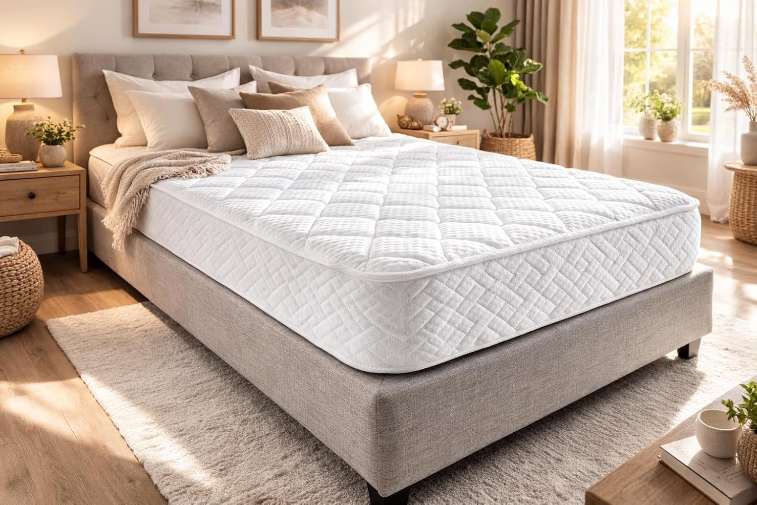Twin Size Mattress – 10 Inch Cool Memory Foam & Spring Hybrid Mattress