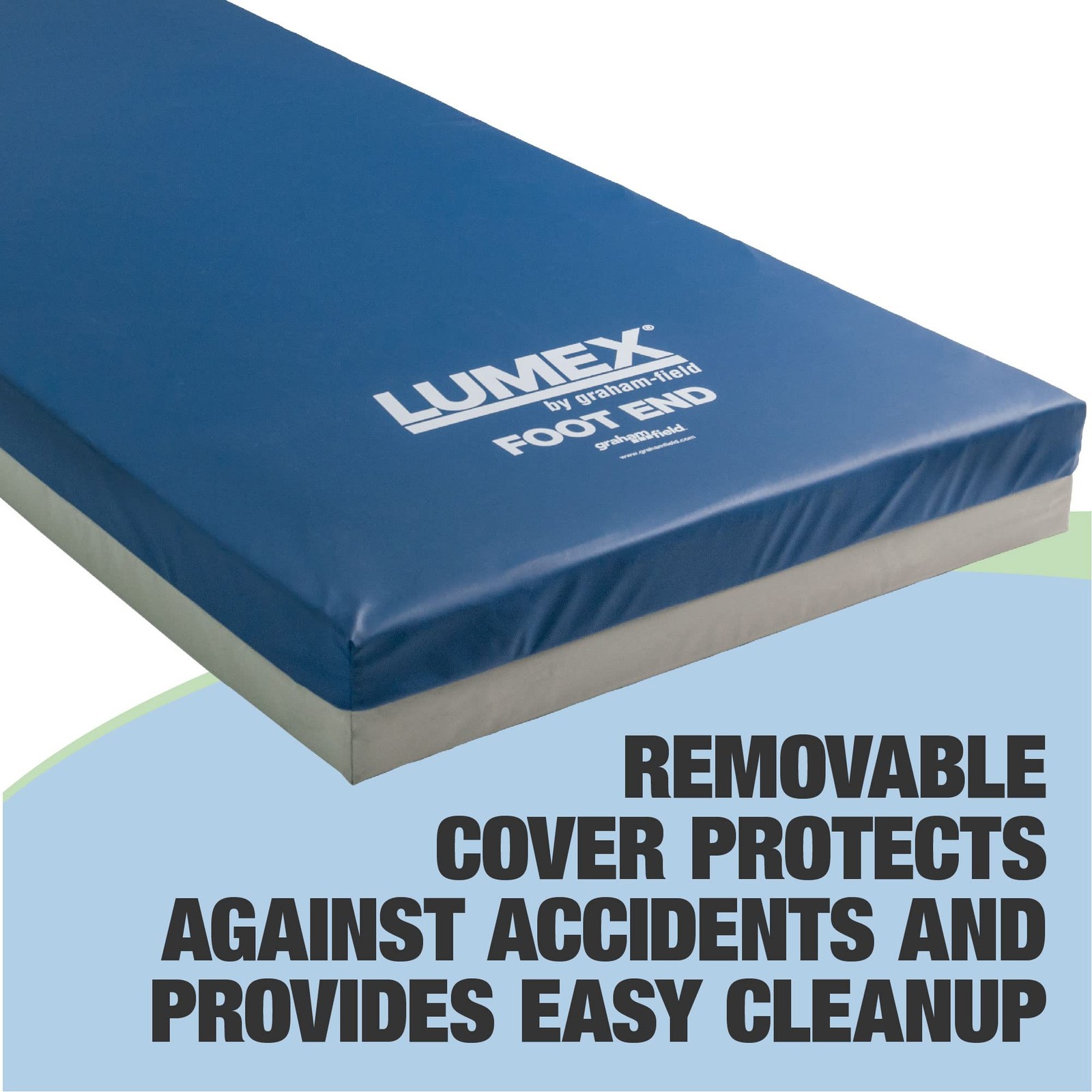 Lumex Select Hospital Bed Mattress, Multi-Layer Foam, Fluid-Resistant Cover, Twi