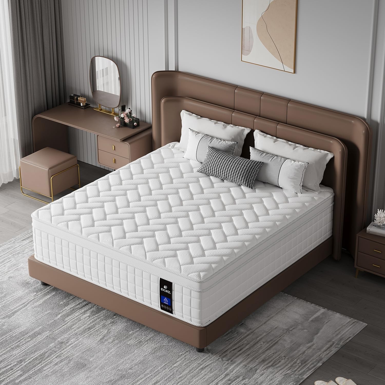 Full Size Mattress,14 inch Memory Foam Hybrid Mattresses in a ，Full Mattress …