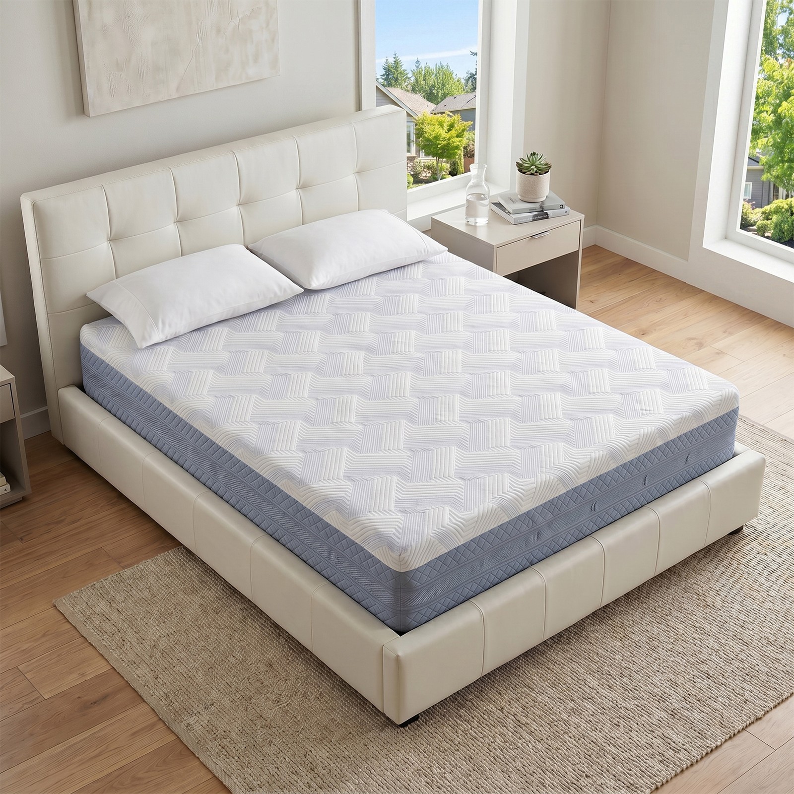 Queen Mattress 12inch, Pressure Relief & Motion Isolation, CertiPUR US Certified