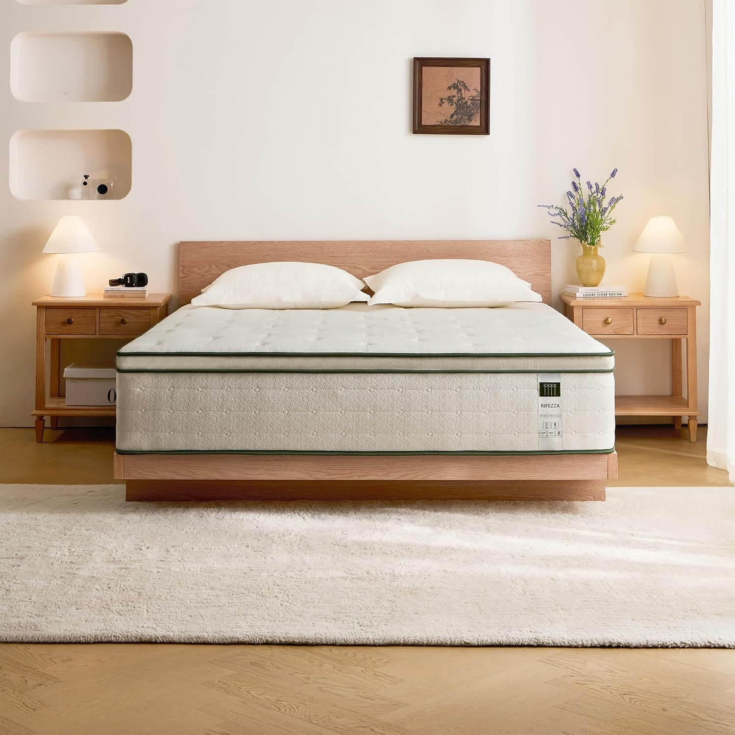 14″ Full XL Hybrid Mattress – Gel Foam, Pocket Coils, Cooling Pillow Top