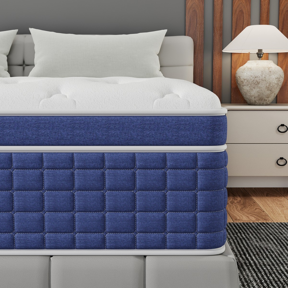 12″ 14″ Hybrid Mattress in a Box Twin Full Queen King Pocket Spring Medium Firm