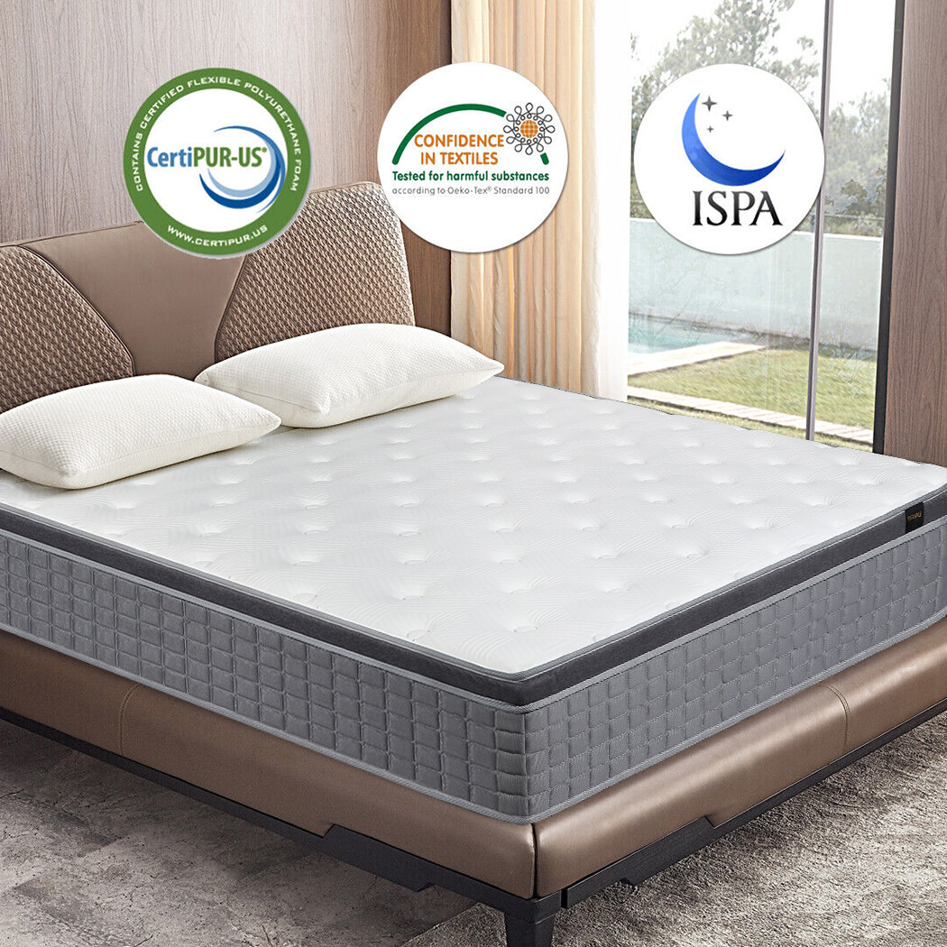 14″ 12″ 10″ Hybrid Mattress Memory Foam Medium Firm Springs Twin Full Queen King
